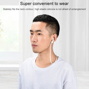 Wireless Bluetooth Headset Anti-lost Rope Magnetic Silicone Lanyard for Apple AirPods 1 / 2(White)