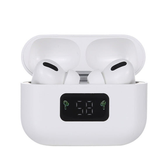 i58 TWS Bluetooth 5.0 Touch Wireless Bluetooth Earphone for IOS System Equipment, with Magnetic Attraction Charging Box & Smart Digital Display, Support Siri(White)