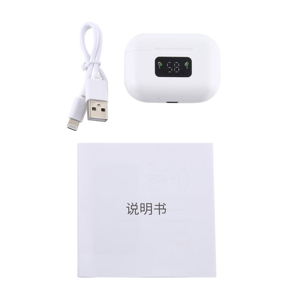 i58 TWS Bluetooth 5.0 Touch Wireless Bluetooth Earphone for IOS System Equipment, with Magnetic Attraction Charging Box & Smart Digital Display, Support Siri(White)