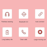 Y08 Hifi Sound Quality Macaron Bluetooth Headset, Supports Calling & TF Card & 3.5mm AUX (Blue)