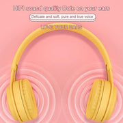 Y08 Hifi Sound Quality Macaron Bluetooth Headset, Supports Calling & TF Card & 3.5mm AUX (Blue)