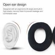 2 PCS For Sennheiser HD515 / HD555 / HD595 / HD598 / HD558 / PC360 Flannel Earphone Cushion Cover Earmuffs Replacement Earpads with Tone Tuning Cotton(Black)