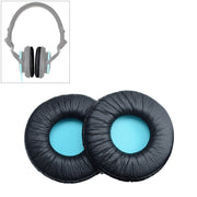 2 PCS For SONY MDR-V55 Earphone Cushion Leather Cover Earmuffs Replacement Earpads (Blue)