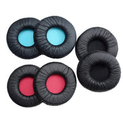 2 PCS For SONY MDR-V55 Earphone Cushion Leather Cover Earmuffs Replacement Earpads (Blue)