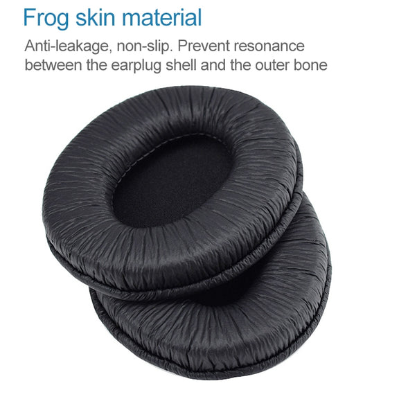 2 PCS For Sennheiser HD202 / HD212 / HD437 / HD447 / HD457 / HD497 Headphone Cushion Sponge Cover Earmuffs Replacement Earpads