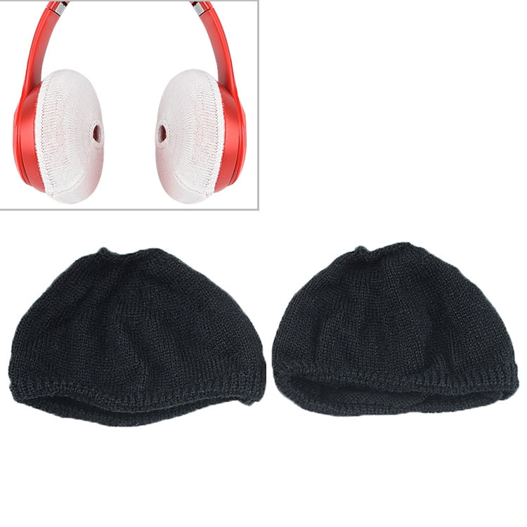 2 PCS Knitted Headphone Dustproof Protective Case for Beats Studio2(Black) - Anti-dust & Ear Caps by PMC TechLife | Online Shopping South Africa | PMC TechLife
