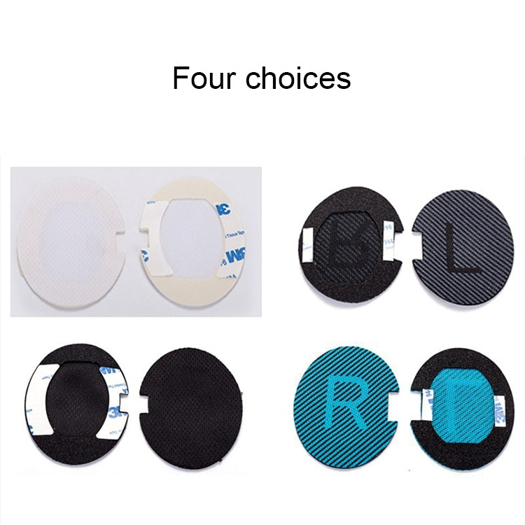 1 Pair Soft Earmuff Headphone Jacket with LR Cotton for BOSE QC2 / QC15 / AE2 / QC25 / QC35(Gold Black)