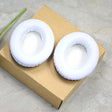 1 Pair Soft Earmuff Headphone Jacket with White Padded Cotton for BOSE QC2 / QC15 / AE2 / QC25 / QC35(White) - Earmuff & Pad by PMC TechLife | Online Shopping South Africa | PMC TechLife