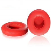 1 Pair Soft Sponge Earmuff Headphone Jacket for Beats Solo 2.0, Wired Version(Red)
