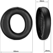 1 Pair Soft Earmuff Headphone Jacket for Sony PS4 Gold Wireless Stereo Headset(White)