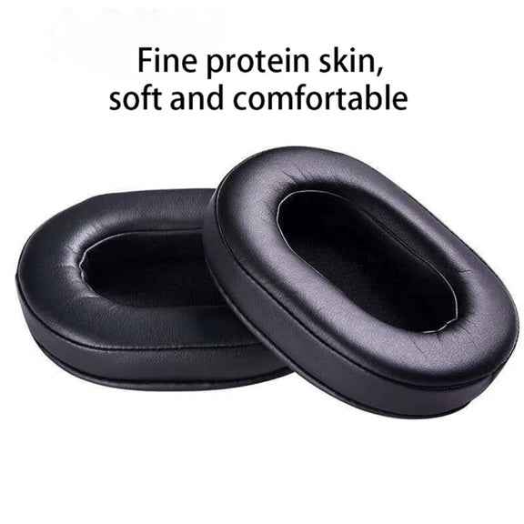 1 Pair Soft Sponge Earmuff Headphone Jacket for Audio-technica ATH-MSR7 / M50X / M20 / M40 / M40X(Black)