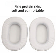 1 Pair Soft Sponge Earmuff Headphone Jacket for Audio-technica ATH-MSR7 / M50X / M20 / M40 / M40X(White)