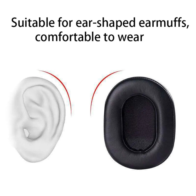 1 Pair Soft Sponge Earmuff Headphone Jacket for Audio-technica ATH-MSR7 / M50X / M20 / M40 / M40X(Brown)