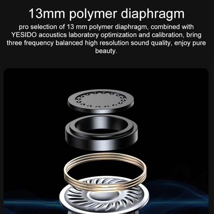 Yesido TWS22 Bluetooth 5.3 LED Digital Display TWS Wireless Bluetooth Earphone (Black) - TWS Earphone by Yesido | Online Shopping South Africa | PMC TechLife | Buy Now Pay Later Mobicred