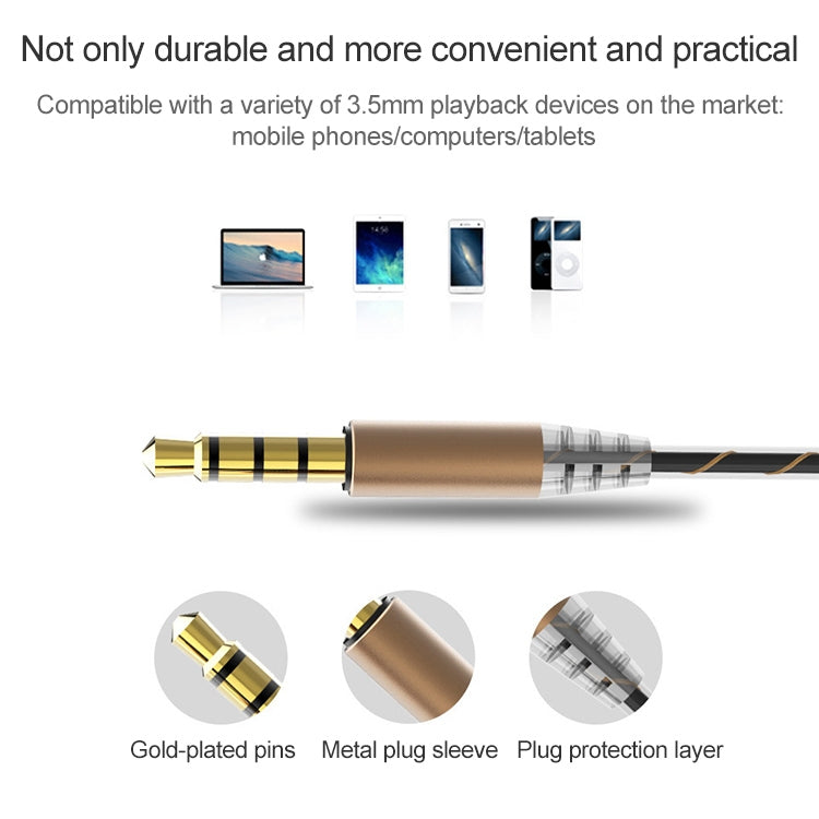 D12 1.2m Wired In Ear 3.5mm Interface Stereo Wire-Controlled HIFI Earphones Dual-motion Loop Running Game Music Headset With Packaging(White) - In Ear Wired Earphone by PMC TechLife | Online Shopping South Africa | PMC TechLife