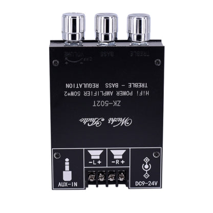 ZK-502T Bluetooth 5.0 50W x 2 Wireless TPA3116D2 Stereo HiFi Class D Amplifier Board Stereo Audio Amp Amplificador - Other Accessories by PMC Jewellery | Online Shopping South Africa | PMC Jewellery | Buy Now Pay Later Mobicred