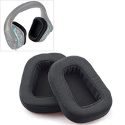 2 PCS For Logitech G633 G933 Earphone Cushion Cover Earmuffs Replacement Earpads with Mesh (Plastin)