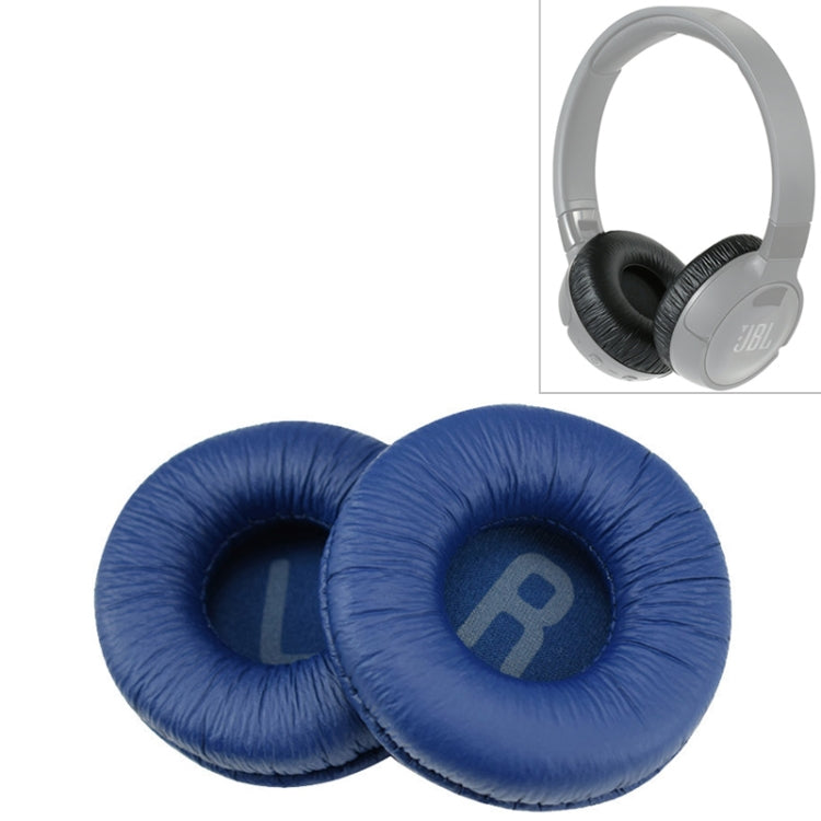 2 PCS For JBL Tune 600BTNC / T500BT / T450BT Earphone Cushion Cover Earmuffs Replacement Earpads with Mesh(Blue) - Earmuff & Pad by PMC Jewellery | Online Shopping South Africa | PMC Jewellery | Buy Now Pay Later Mobicred
