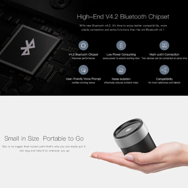 QCY BOX1 Portable Mini Speaker Wireless Music Metal V4.2 Bluetooth Loudspeakers - free shipping - PMC Jewellery - Order now!