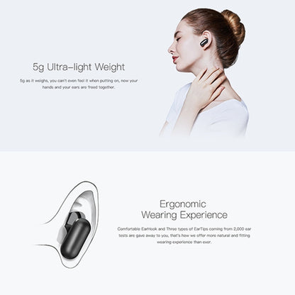 QCY Q12 Mini Ultra-light Wireless V4.1 Bluetooth Earphones with Mic, For iPad, iPhone, Galaxy, Huawei, Xiaomi, LG, HTC and Other Smart Phones(White) - free shipping - PMC Jewellery - Order now!