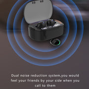 MD06 Mini In-ear TWS Wireless Touch Digital Display Bluetooth Earphone (Pink)