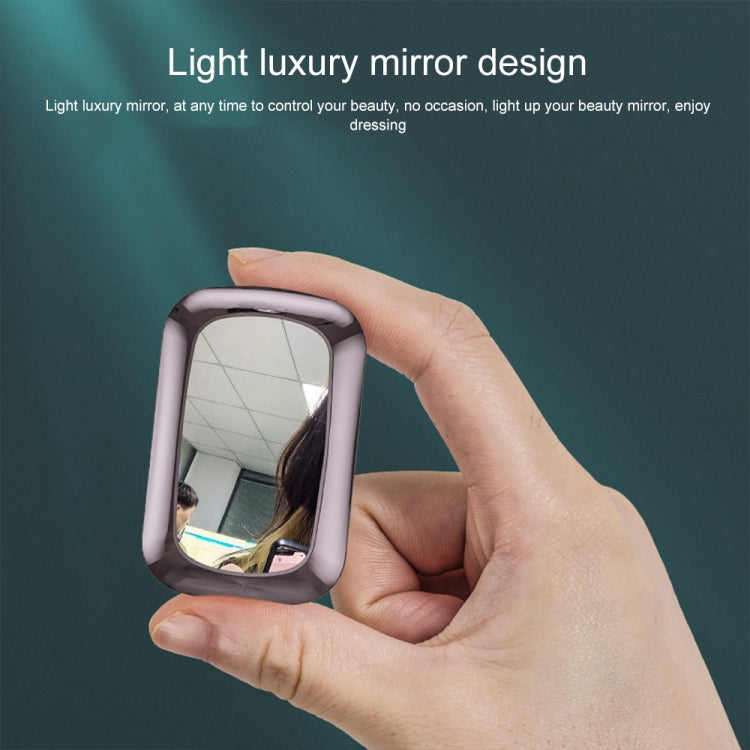 M23 Little Devil Pattern Intelligent Noise Reduction Touch Bluetooth Earphone with Three-screen Battery Display & Mirror Charging Box, Support HD Call & Siri (Black)