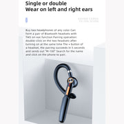 ME-100 TWS Business Rotating Universal True Stereo 5.0 Version Hanging Ear In-Ear Bluetooth Headset(Black Blue)