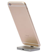 8 Pin Stouch Aluminum Desktop Station Dock Charger for iPhone(Grey)