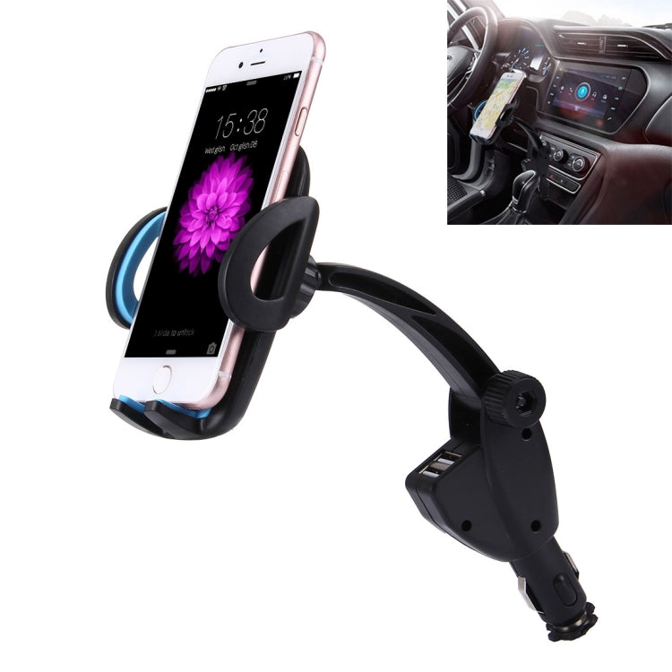 HC006 2 in 1 Car Charger & 360 Rotation Holder, Random Color Delivery, For iPhone, Galaxy, Huawei, Xiaomi, LG, HTC and other Smartphones of width 47-92mm Smartphone - Car Holders by PMC TechLife | Online Shopping South Africa | PMC TechLife