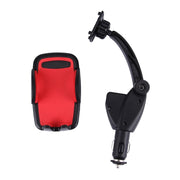 HC006 2 in 1 Car Charger & 360 Rotation Holder, For iPhone, Galaxy, Huawei, Xiaomi, LG, HTC and other Smartphones of width 47-92mm Smartphone(Red)