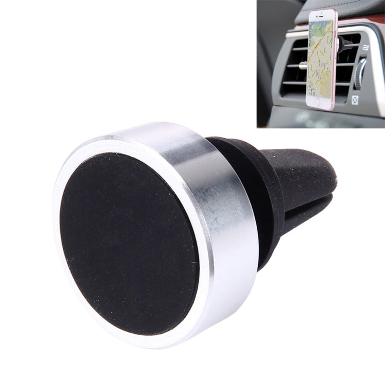 Car Magnetic Air Vent Mount Dock Holder with Quick-snap, For iPhone, Galaxy, Huawei, Xiaomi, LG, HTC and other Smartphones(Silver) - Car Holders by PMC TechLife | Online Shopping South Africa | PMC TechLife