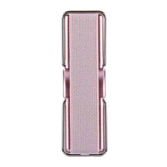 2 in 1 Adjustable Universal Mini Adhesive Holder Stand + Slim Finger Grip, Size: 7.3 x 2.2 x 0.3 cm(Rose Gold)