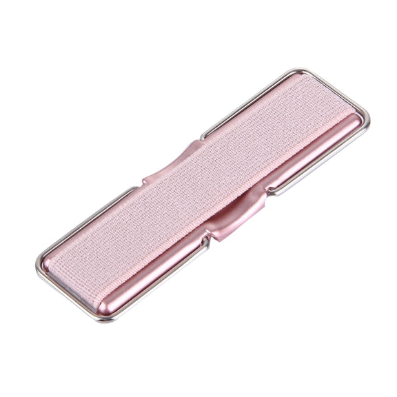 2 in 1 Adjustable Universal Mini Adhesive Holder Stand + Slim Finger Grip, Size: 7.3 x 2.2 x 0.3 cm(Rose Gold)