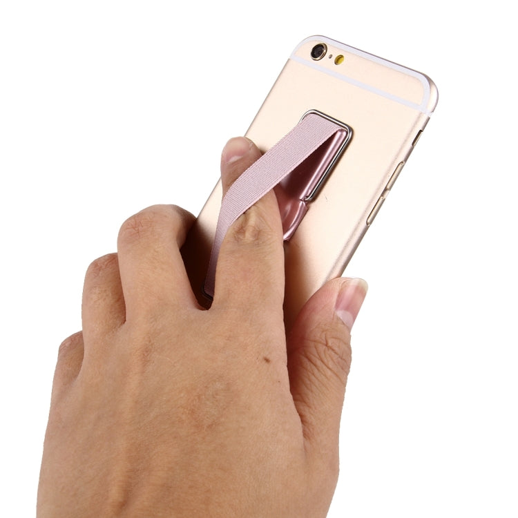 2 in 1 Adjustable Universal Mini Adhesive Holder Stand + Slim Finger Grip, Size: 7.3 x 2.2 x 0.3 cm(Rose Gold) - Ring Holder by PMC TechLife | Online Shopping South Africa | PMC TechLife