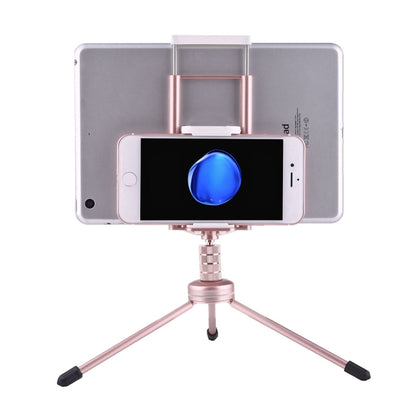 Multi-function Aluminum Alloy Tripod Mount Holder Stand , for iPad, iPhone, Samsung, Lenovo, Sony and other Smartphones & Tablets & Digital Cameras(Rose Gold) - free shipping - PMC Jewellery - Order now!