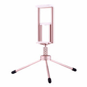 Multi-function Aluminum Alloy Tripod Mount Holder Stand , for iPad, iPhone, Samsung, Lenovo, Sony and other Smartphones & Tablets & Digital Cameras(Rose Gold)