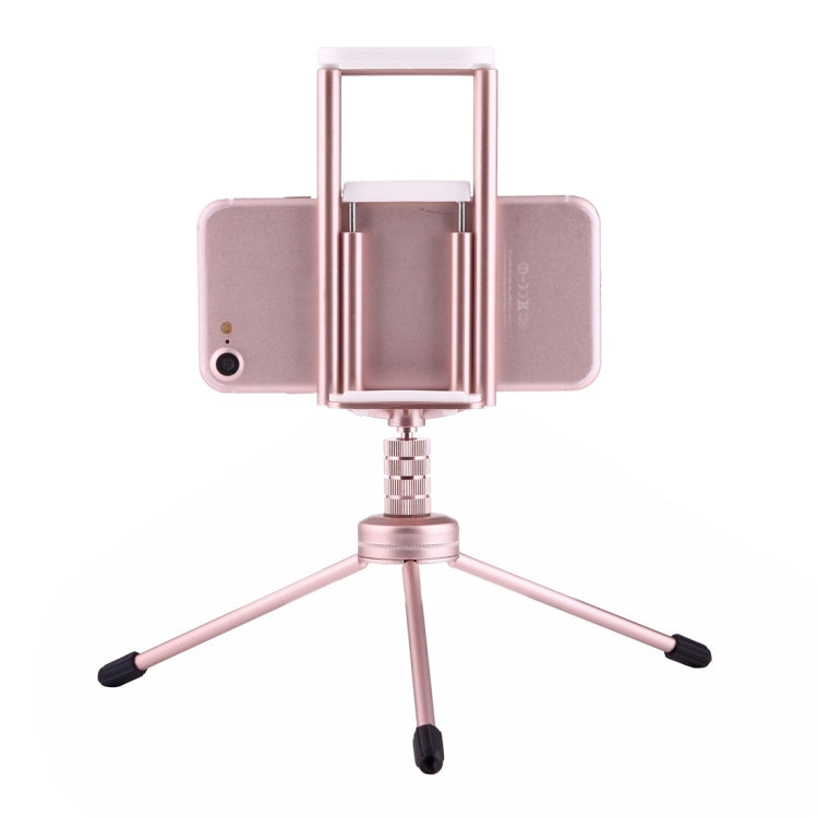 Multi-function Aluminum Alloy Tripod Mount Holder Stand , for iPad, iPhone, Samsung, Lenovo, Sony and other Smartphones & Tablets & Digital Cameras(Rose Gold)