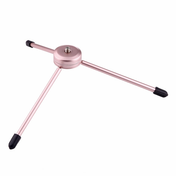 Multi-function Aluminum Alloy Tripod Mount Holder Stand , for iPad, iPhone, Samsung, Lenovo, Sony and other Smartphones & Tablets & Digital Cameras(Rose Gold)