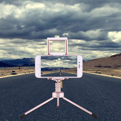 Multi-function Aluminum Alloy Tripod Mount Holder Stand , for iPad, iPhone, Samsung, Lenovo, Sony and other Smartphones & Tablets & Digital Cameras(Rose Gold) - free shipping - PMC Jewellery - Order now!