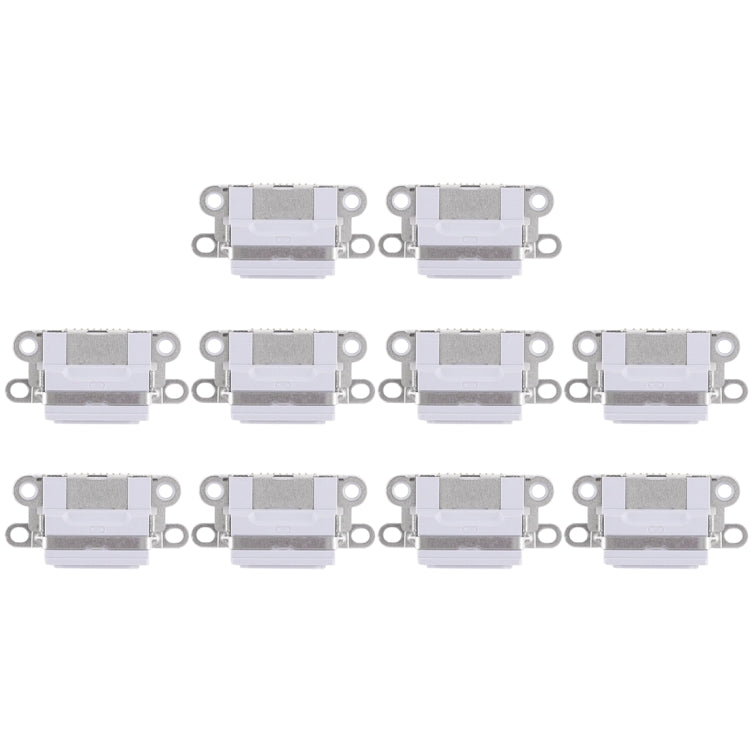 10 PCS Charging Port Connector for iPhone 6 / 6S(Light Grey) - iPhone 6/6 Plus Parts by PMC TechLife | Online Shopping South Africa | PMC TechLife