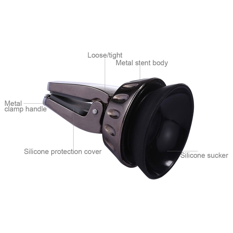 Silicone Sucker Universal Car Air Vent Phone Holder Stand Mount, For iPhone, Samsung, Sony, Lenovo, HTC, Huawei, and other Smartphones(Bronze) - Car Holders by PMC TechLife | Online Shopping South Africa | PMC TechLife