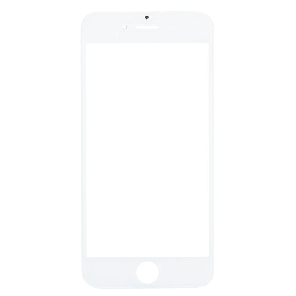 Front Screen Outer Glass Lens with Front LCD Screen Bezel Frame & OCA Optically Clear Adhesive for iPhone 6(White)