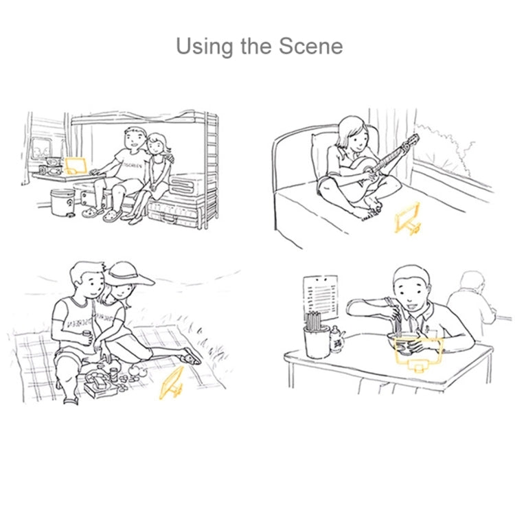 12.0 inch Universal Foldable Portable Wood + Organic Glass Eyeshield 3D Video Mobile Phone Screen Magnifier Bracket Enlarge with Holder for All Smartphones, Size: 260*190*8mm(White) - Screen Magnifier by PMC TechLife | Online Shopping South Africa | PMC TechLife