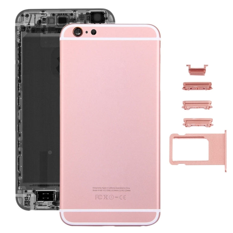 5 in 1 for iPhone 6s Plus (Back Cover + Card Tray + Volume Control Key + Power Button + Mute Switch Vibrator Key) Full Assembly Housing Cover(Rose Gold) - free shipping - PMC TechLife - Order now!