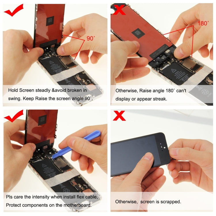TFT LCD Screen for iPhone 6s Plus Digitizer Full Assembly with Front Camera (Black)