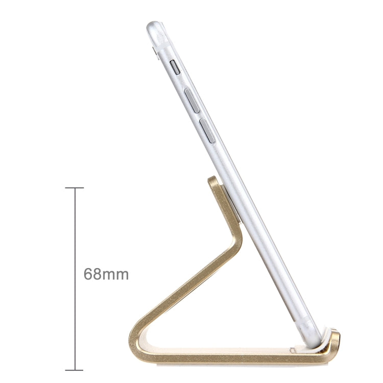 Exquisite Aluminium Alloy Desktop Holder Stand DOCK Cradle For iPhone, Galaxy, Huawei, Xiaomi, LG, HTC and 7 inch Tablet(Gold) - Desktop Holder by PMC TechLife | Online Shopping South Africa | PMC TechLife
