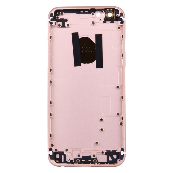 5 in 1 for iPhone 6s (Back Cover + Card Tray + Volume Control Key + Power Button + Mute Switch Vibrator Key) Full Assembly Housing Cover(Rose Gold)