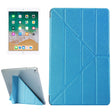 For iPad 9.7 (2018) & iPad 9.7 (2017) & iPad Air Silk Texture Horizontal Deformation Flip Leather Case with Three-folding Holder(Blue) - free shipping - PMC TechLife - Order now!