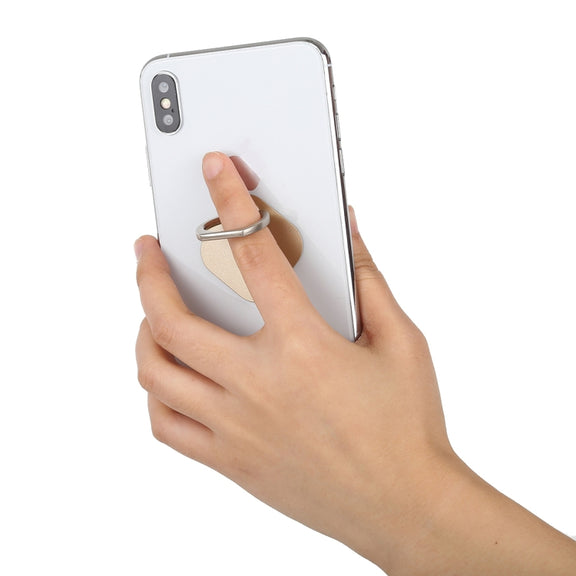 Ring Phone Metal Holder for iPad, iPhone, Galaxy, Huawei, Xiaomi, LG, HTC and Other Smart Phones (Gold)