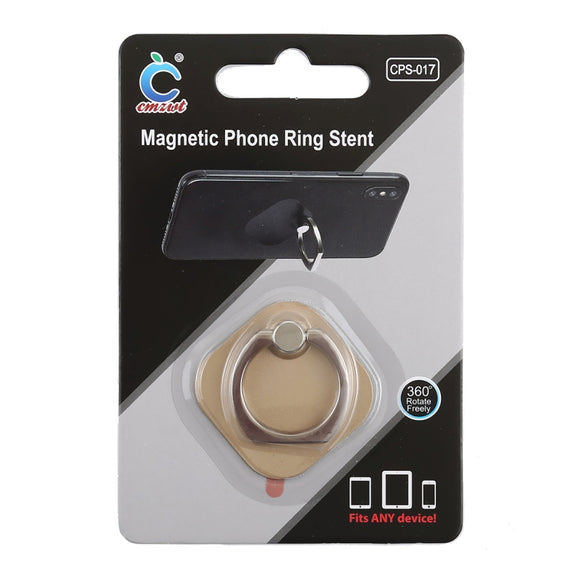 Ring Phone Metal Holder for iPad, iPhone, Galaxy, Huawei, Xiaomi, LG, HTC and Other Smart Phones (Gold)